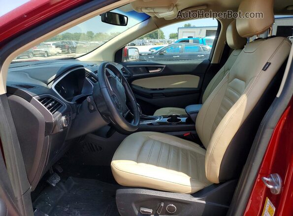 2FMPK4J93JBC19737 2018 FORD EDGE Red Front interior view