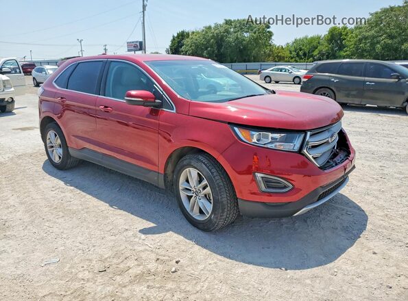 2FMPK4J93JBC19737 2018 FORD EDGE Red Front right