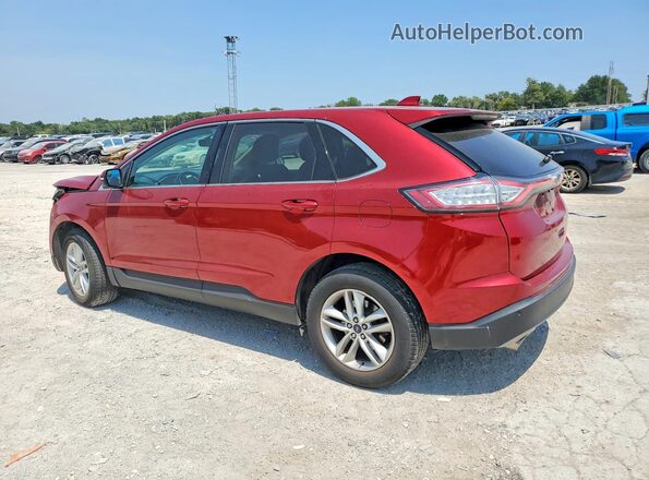 2FMPK4J93JBC19737 2018 FORD EDGE Red Rear left