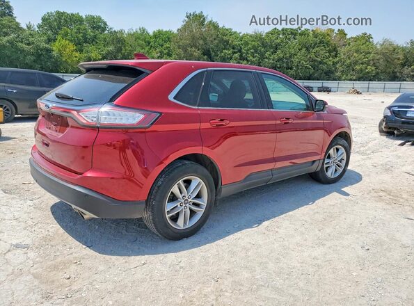 2FMPK4J93JBC19737 2018 FORD EDGE Red Rear right