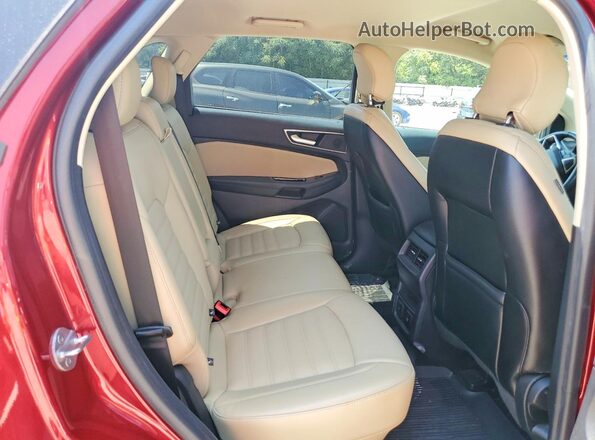 2FMPK4J93JBC19737 2018 FORD EDGE Red Rear interior view