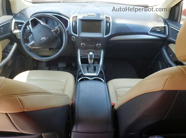 2FMPK4J93JBC19737 2018 FORD EDGE Red Dashboard view