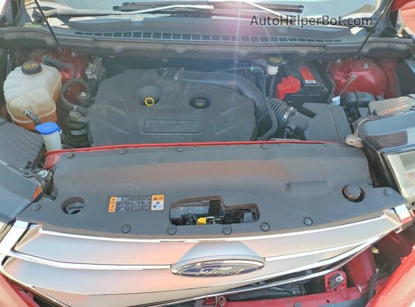 2FMPK4J93JBC19737 2018 FORD EDGE Red Engine compartment view