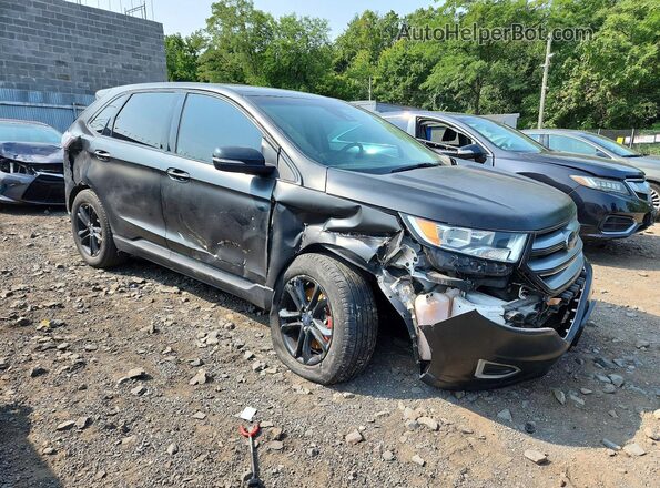 2FMPK4J93JBC21889 2018 FORD EDGE Black Передня права чверть