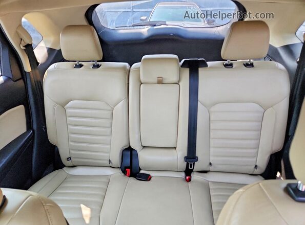 2FMPK4J93JBC21889 2018 FORD EDGE Black Вид задніх сидінь