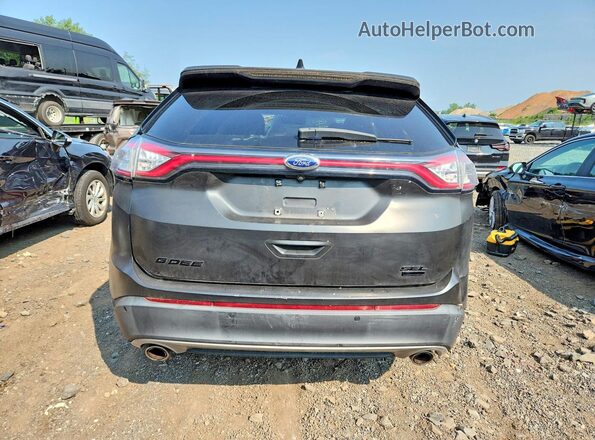 2FMPK4J93JBC21889 2018 FORD EDGE Black Вид ззаду