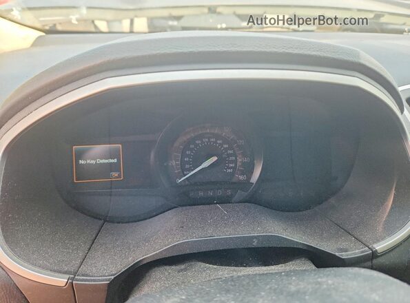 2FMPK4J93JBC21889 2018 FORD EDGE Black Вид щитка приладів