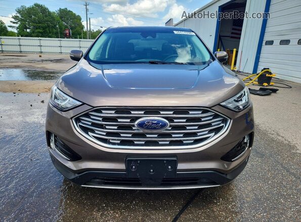 2FMPK4J93KBB34494 2019 FORD EDGE Beige Вид спереду