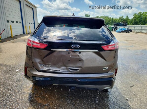 2FMPK4J93KBB34494 2019 FORD EDGE Beige Вид ззаду