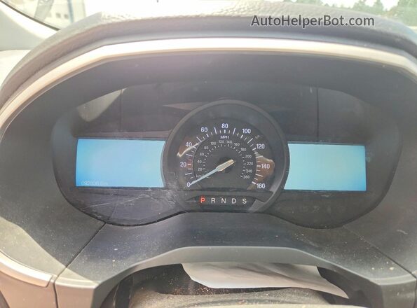 2FMPK4J93KBB34494 2019 FORD EDGE Beige Вид щитка приладів