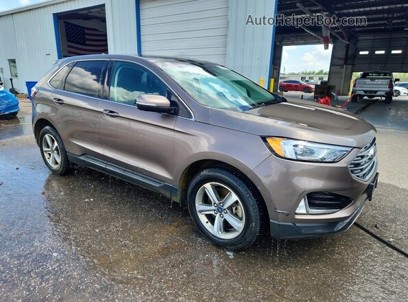 2FMPK4J93KBB34494 2019 FORD EDGE Beige Передня права чверть