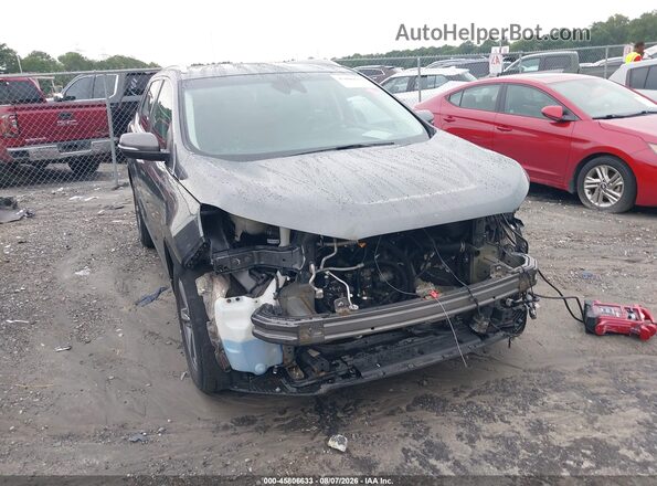 2FMPK4J93KBC70902 2019 FORD EDGE Gray Widok z przodu