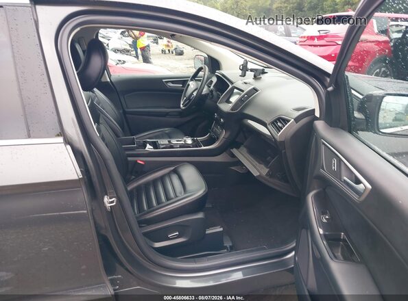 2FMPK4J93KBC70902 2019 FORD EDGE Gray Widok wnętrza z przodu