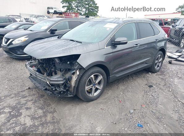 2FMPK4J93KBC70902 2019 FORD EDGE Gray Przód lewy
