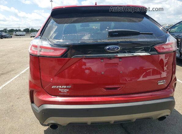 2FMPK4J93LBA68692 2020 FORD EDGE Red უკანა ხედი