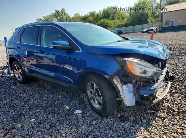 2FMPK4J93LBA89462 2020 FORD EDGE Blue Front right