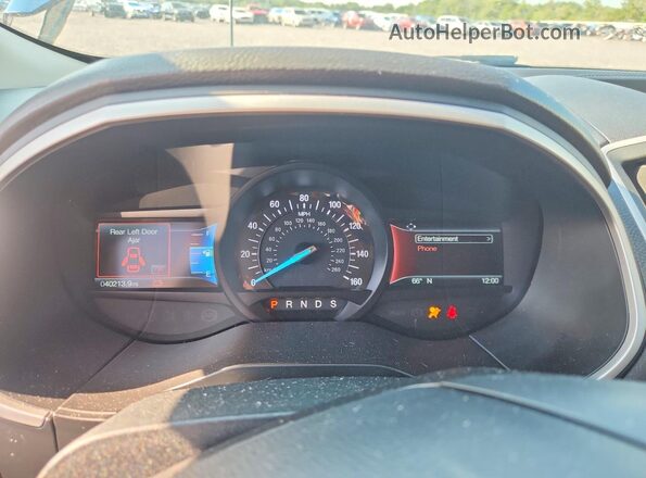 2FMPK4J93LBA89462 2020 FORD EDGE Blue Instrument cluster view