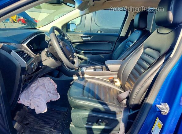 2FMPK4J93LBA89462 2020 FORD EDGE Blue Front interior view