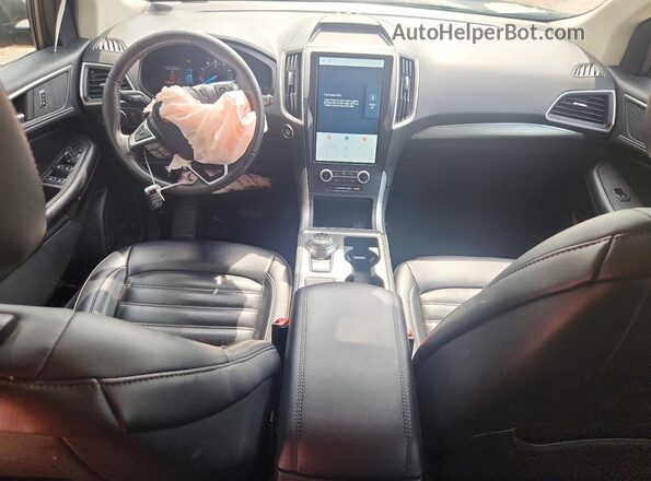 2FMPK4J93NBA70977 2022 FORD EDGE Gray Widok deski rozdzielczej