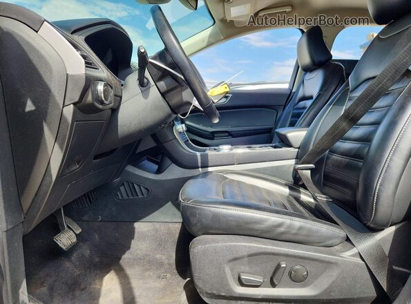 2FMPK4J93PBA31163 2023 FORD EDGE Серый Вид салона спереди
