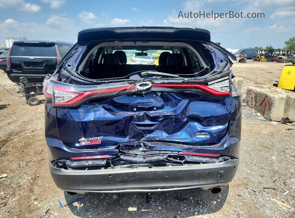 2FMPK4J94GBC05676 2016 FORD EDGE Blue Widok z tyłu