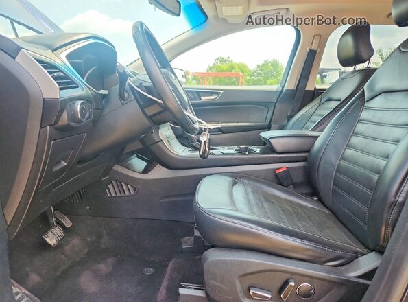 2FMPK4J94GBC05676 2016 FORD EDGE Blue Widok wnętrza z przodu