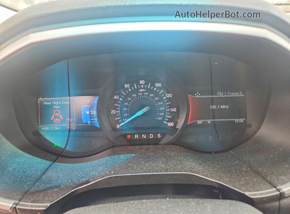 2FMPK4J94GBC05676 2016 FORD EDGE Blue Widok zestawu wskaźników