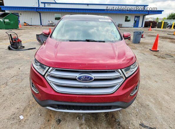 2FMPK4J94GBC50990 2016 FORD EDGE Red წინა ხედი
