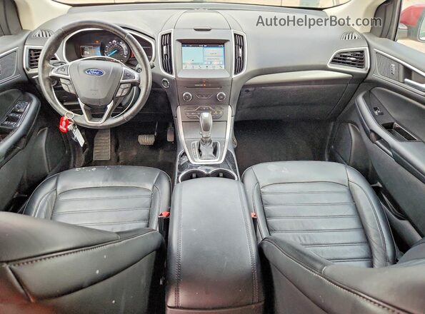 2FMPK4J94GBC50990 2016 FORD EDGE Red წინა პანელის ხედი