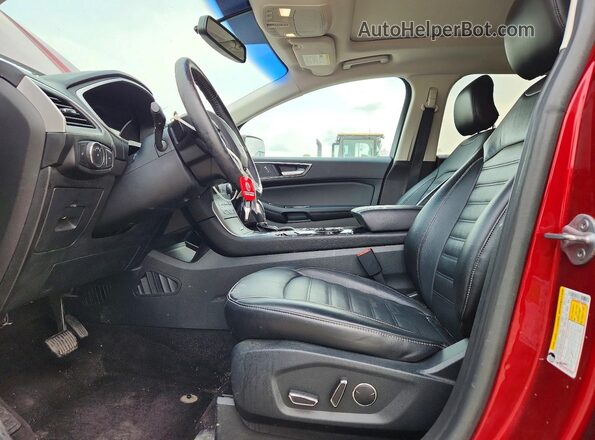 2FMPK4J94GBC50990 2016 FORD EDGE Red წინა სალონის ხედი