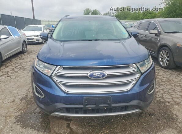 2FMPK4J94HBC42292 2017 FORD EDGE Blue წინა ხედი