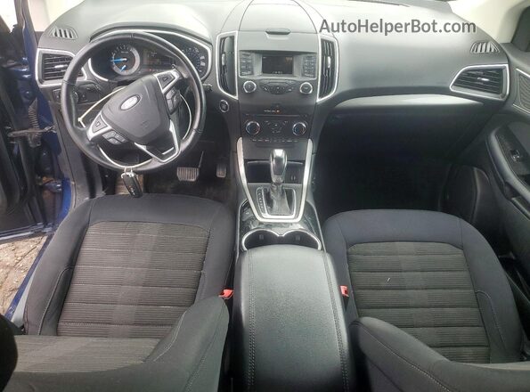 2FMPK4J94HBC42292 2017 FORD EDGE Blue წინა პანელის ხედი
