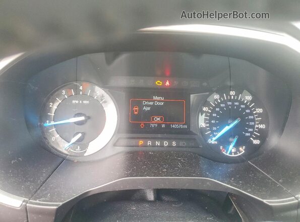 2FMPK4J94HBC42292 2017 FORD EDGE Blue ხელსაწყოთა პანელის ხედი