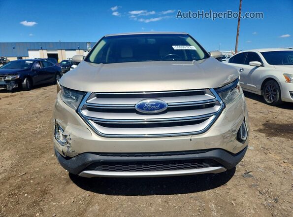 2FMPK4J94JBC43657 2018 FORD EDGE Tan წინა ხედი