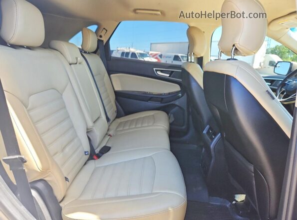 2FMPK4J94JBC43657 2018 FORD EDGE Tan უკანა სალონის ხედი