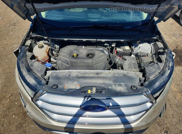 2FMPK4J94JBC43657 2018 FORD EDGE Tan ძრავის განყოფილების ხედი