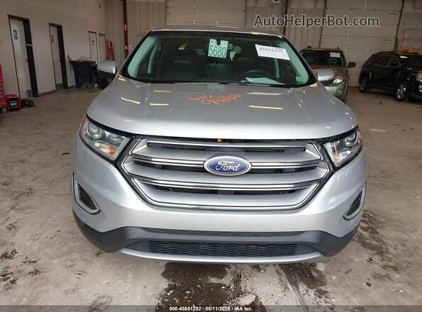 2FMPK4J94JBC59163 2018 FORD EDGE Silver Widok z przodu