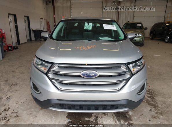2FMPK4J94JBC59163 2018 FORD EDGE Silver Widok zestawu wskaźników
