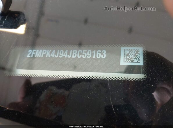 2FMPK4J94JBC59163 2018 FORD EDGE Silver Widok komory silnika