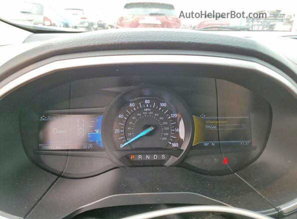 2FMPK4J94LBB25580 2020 FORD EDGE Gray ხელსაწყოთა პანელის ხედი