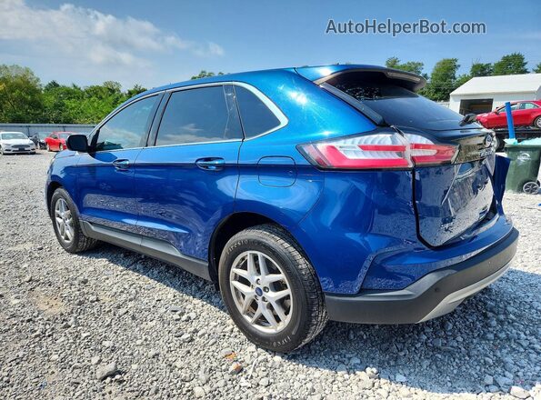 2FMPK4J94MBA55600 2021 FORD EDGE Blue Հետևի ձախ
