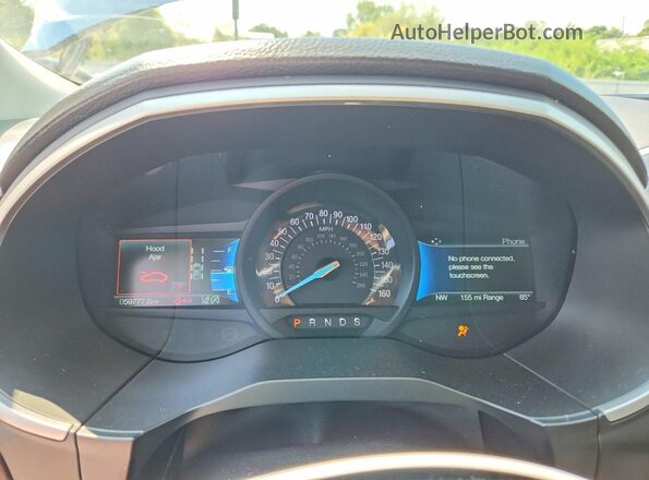 2FMPK4J94MBA55600 2021 FORD EDGE Blue Սարքավորումների վահանակի տեսք
