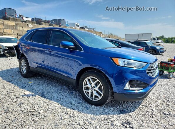 2FMPK4J94MBA55600 2021 FORD EDGE Blue Առջևի աջ