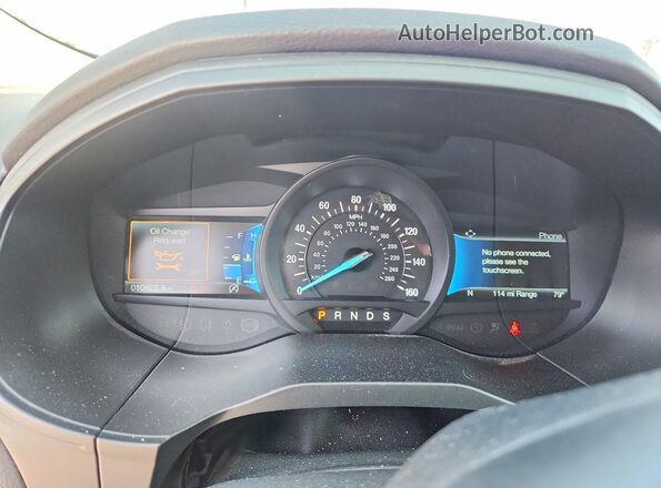 2FMPK4J94PBA49803 2023 FORD EDGE White Instrument cluster view