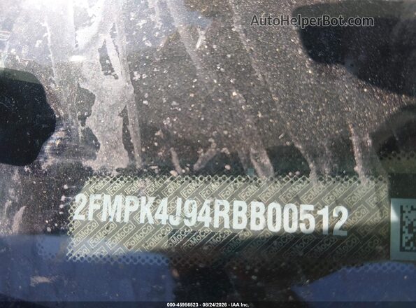 2FMPK4J94RBB00512 2024 FORD EDGE Gray Engine compartment view