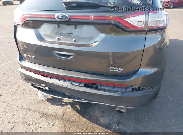 2FMPK4J95GBB30762 2016 FORD EDGE Gray Вид спереду