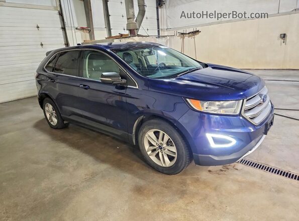 2FMPK4J95GBB89486 2016 FORD EDGE Blue Delantero derecho