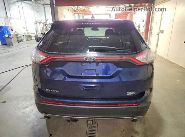 2FMPK4J95GBB89486 2016 FORD EDGE Blue Vista trasera