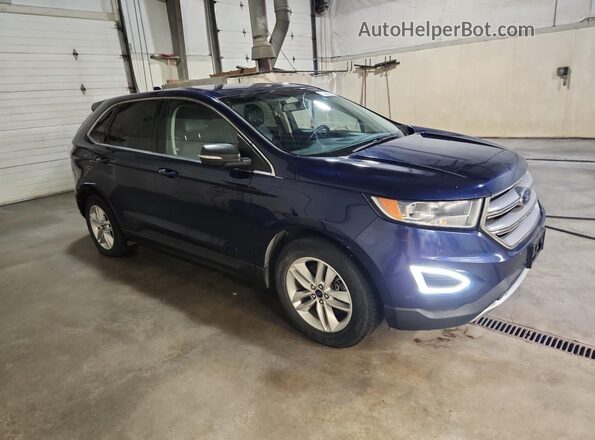 2FMPK4J95GBB89486 2016 FORD EDGE Blue Vista interior de 360 grados