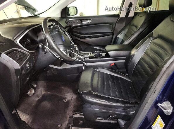 2FMPK4J95GBB89486 2016 FORD EDGE Blue Vista interior delantera